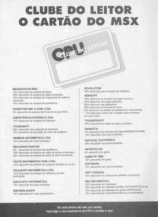 Revista CPU MSX - No. 17 - 1988