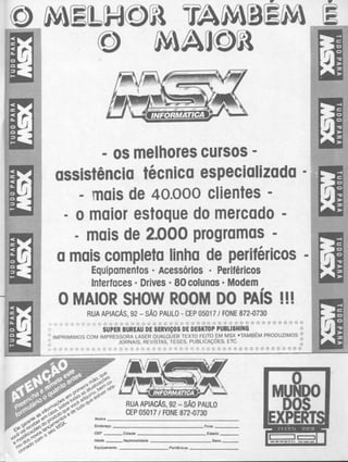 Revista CPU MSX - No. 18 - 1988