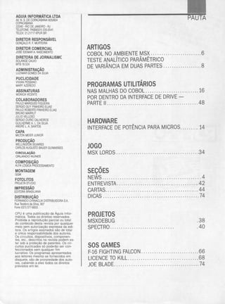 Revista CPU MSX - No. 18 - 1988