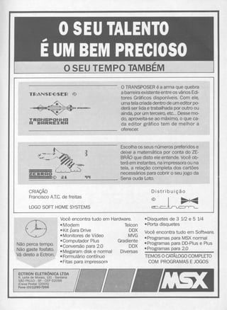 Revista CPU MSX - No. 18 - 1988