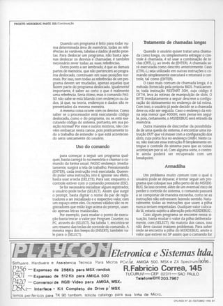 Revista CPU MSX - No. 20 - 1988