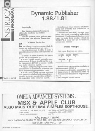 Revista CPU MSX - No. 20 - 1988