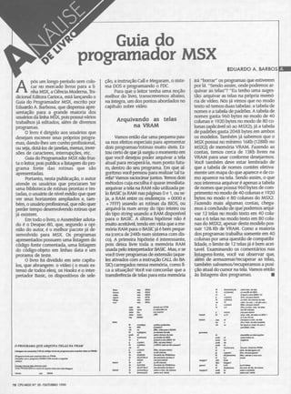 Revista CPU MSX - No. 20 - 1988