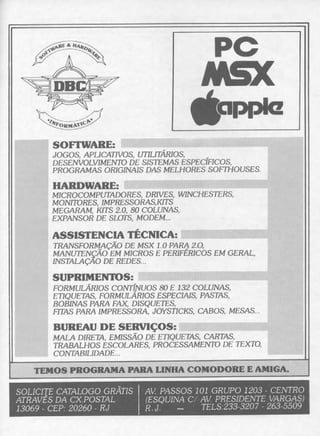 Revista CPU MSX - No. 20 - 1988