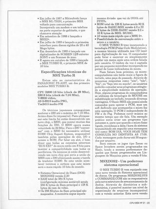 Revista CPU MSX - No. 21 - 1988
