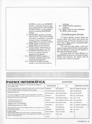 Revista CPU MSX - No. 21 - 1988