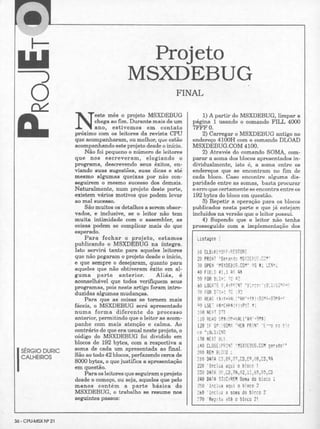 Revista CPU MSX - No. 21 - 1988