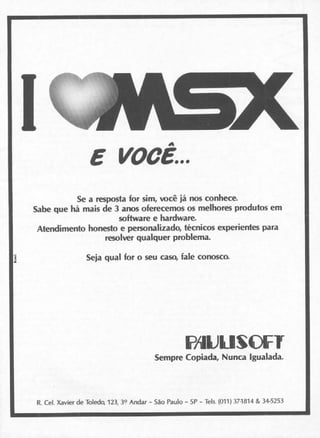 Revista CPU MSX - No. 21 - 1988