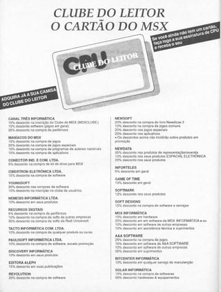 Revista CPU MSX - No. 21 - 1988