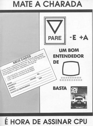 Revista CPU MSX - No. 21 - 1988