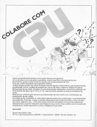Revista CPU MSX - No. 21 - 1988