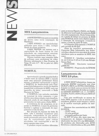 Revista CPU MSX - No. 21 - 1988