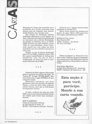Revista CPU MSX - No. 21 - 1988