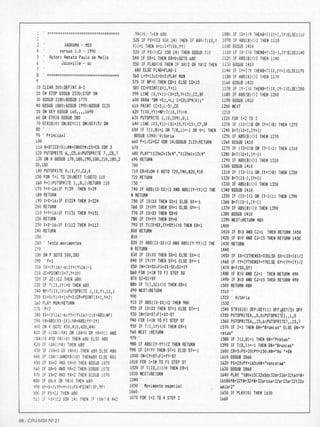 Revista CPU MSX - No. 21 - 1988