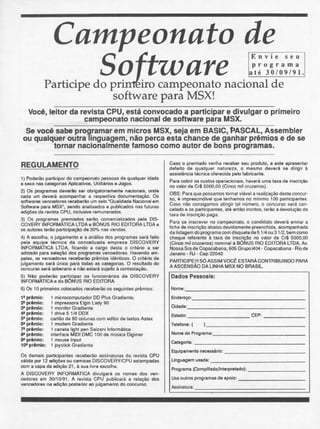 Revista CPU MSX - No. 23 - 1988