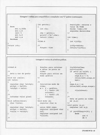 Revista CPU MSX - No. 23 - 1988