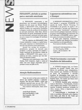 Revista CPU MSX - No. 23 - 1988