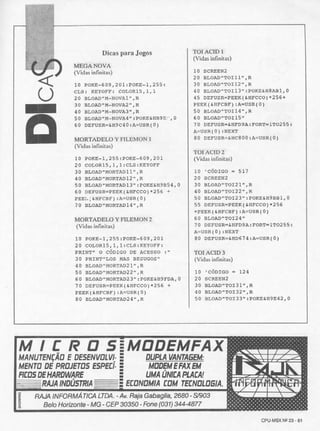 Revista CPU MSX - No. 23 - 1988