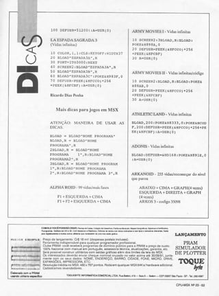 Revista CPU MSX - No. 23 - 1988