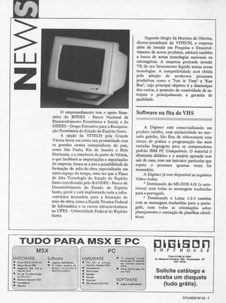 Revista CPU MSX - No. 23 - 1988