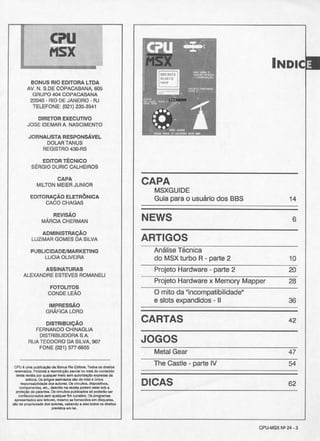 Revista CPU MSX - No. 24 - 1988