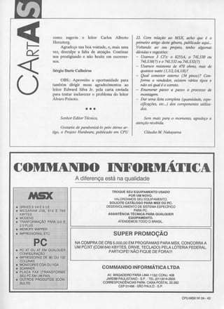 Revista CPU MSX - No. 24 - 1988