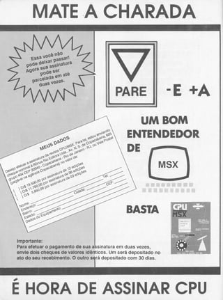 Revista CPU MSX - No. 24 - 1988