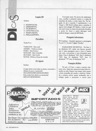 Revista CPU MSX - No. 24 - 1988