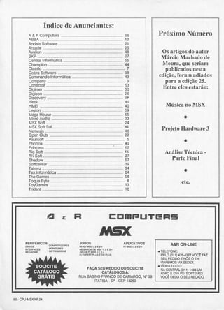 Revista CPU MSX - No. 24 - 1988