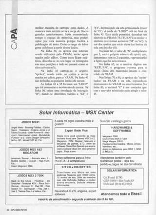 Revista CPU MSX - No. 25 - 1988