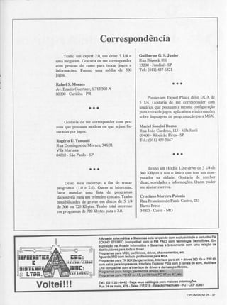 Revista CPU MSX - No. 25 - 1988