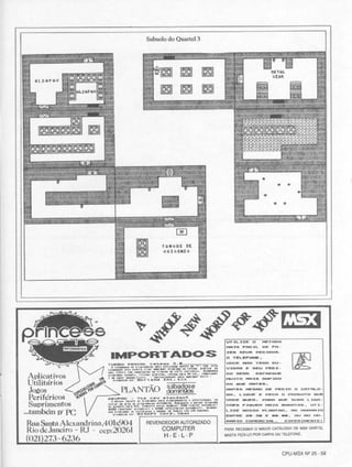 Revista CPU MSX - No. 25 - 1988