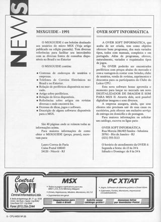 Revista CPU MSX - No. 25 - 1988