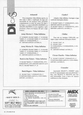 Revista CPU MSX - No. 25 - 1988