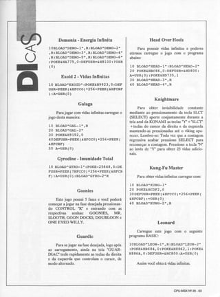 Revista CPU MSX - No. 25 - 1988