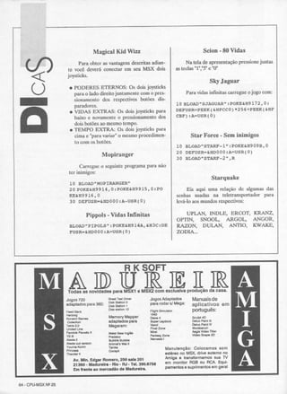 Revista CPU MSX - No. 25 - 1988