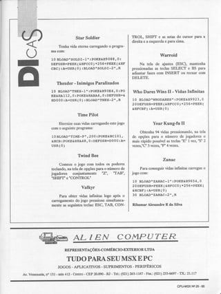 Revista CPU MSX - No. 25 - 1988