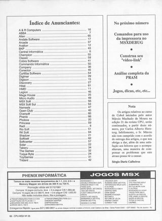 Revista CPU MSX - No. 25 - 1988