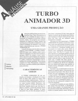 Revista CPU MSX - No. 26 - 1988