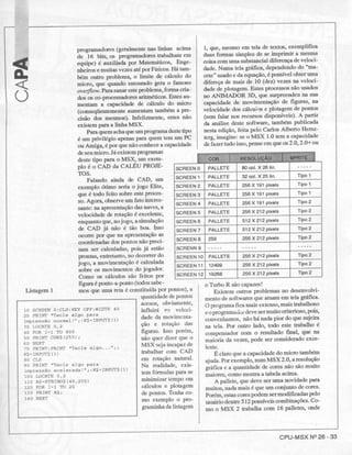 Revista CPU MSX - No. 26 - 1988