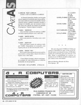 Revista CPU MSX - No. 26 - 1988