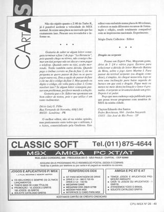 Revista CPU MSX - No. 26 - 1988