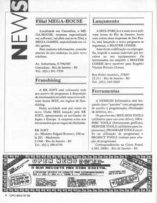 Revista CPU MSX - No. 26 - 1988