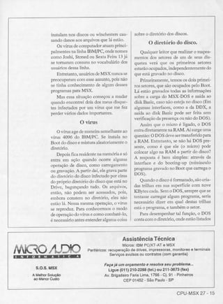 Revista CPU MSX - No. 27 - 1988
