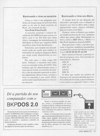 Revista CPU MSX - No. 27 - 1988