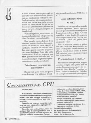 Revista CPU MSX - No. 27 - 1988