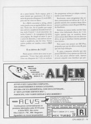 Revista CPU MSX - No. 27 - 1988