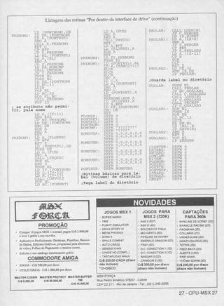 Revista CPU MSX - No. 27 - 1988