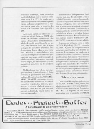 Revista CPU MSX - No. 27 - 1988