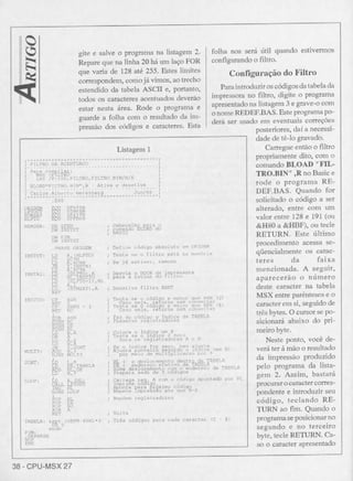 Revista CPU MSX - No. 27 - 1988